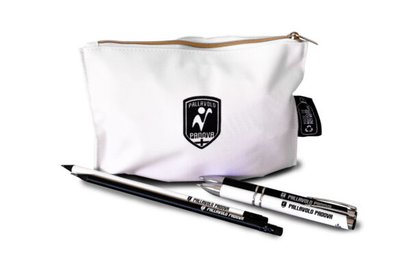 2 pencils + 2 pens + white pochette